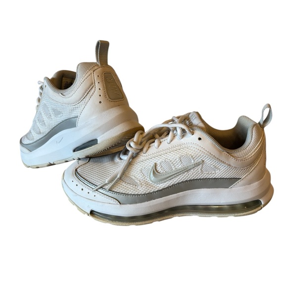 Nike Air Max Women's White and Silver Sneakers - Picture 4 of 7